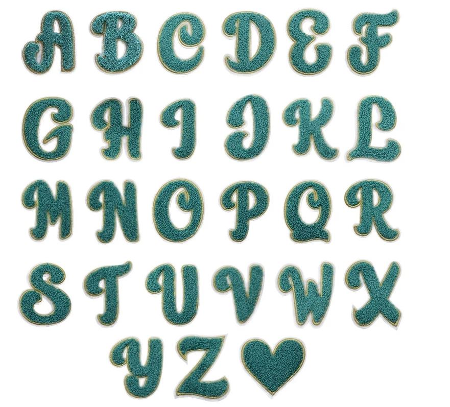 Iron On Chenille Alphabet 7cm