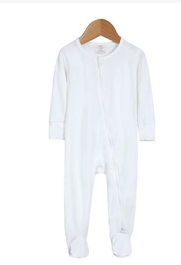 Bamboo Babygrow with feet