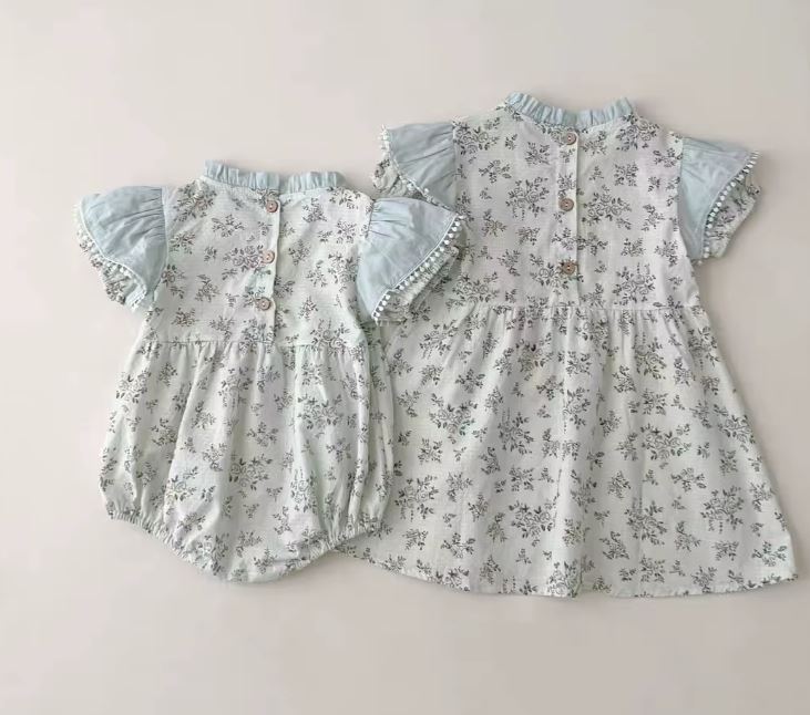 Dress & Romper Floral Sage