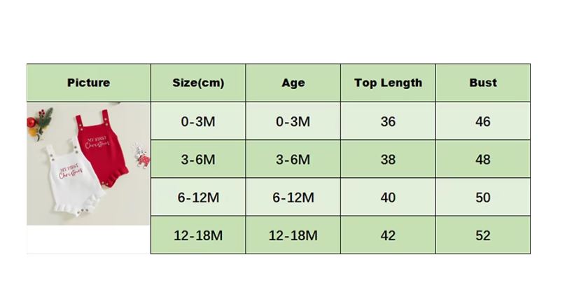 Knitted Romper 1st Christmas