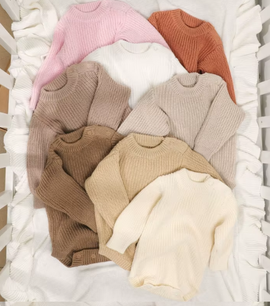 3pcs Newborn Knitted Set