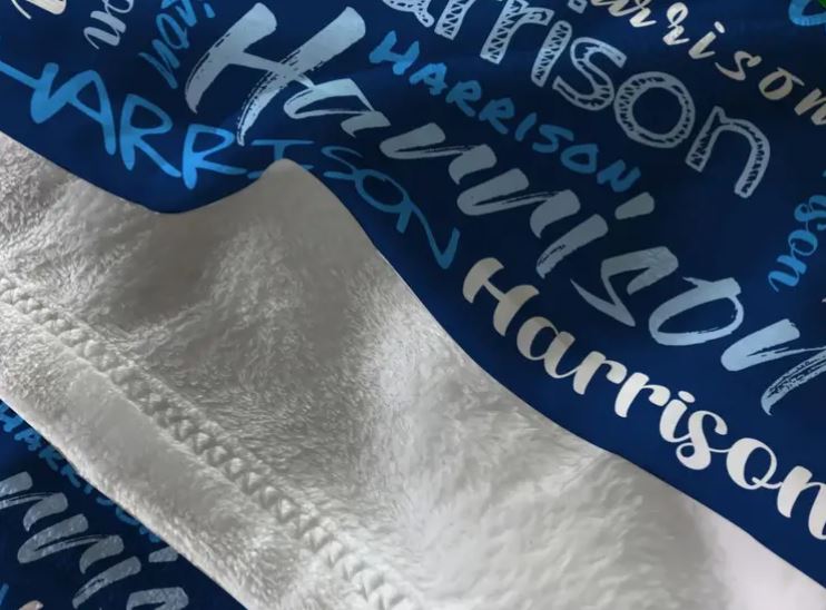Style 1 Name Blanket