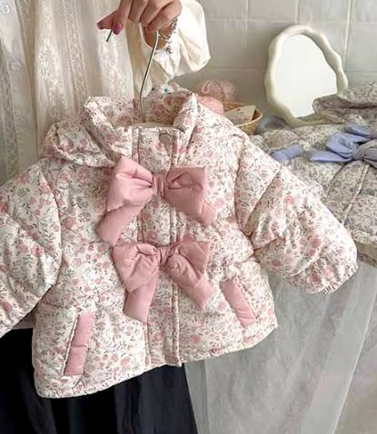 Floral Bow Coat