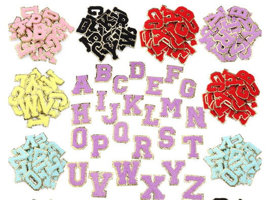 Iron On Chenille Alphabet