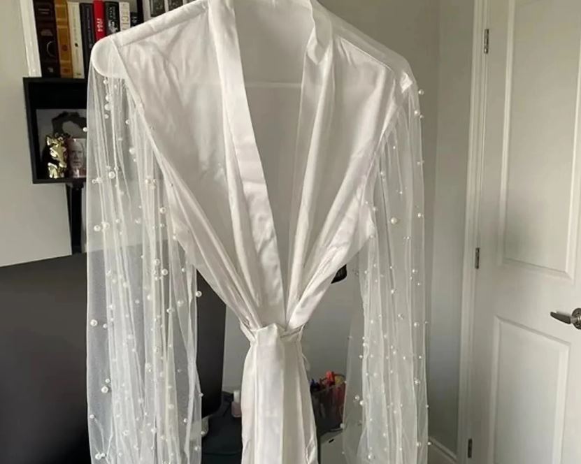 Pearl Detail Robe