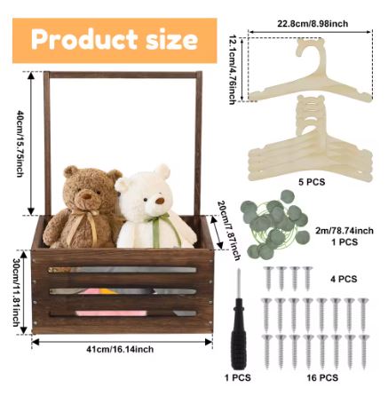 Wooden Baby Crate