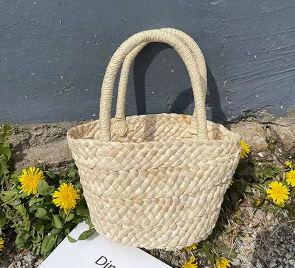 Personalised Straw Tote Bag