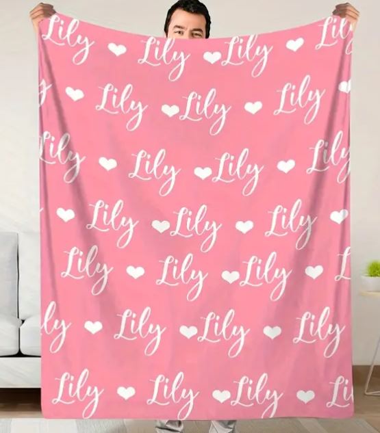 Style 3 Name Blanket