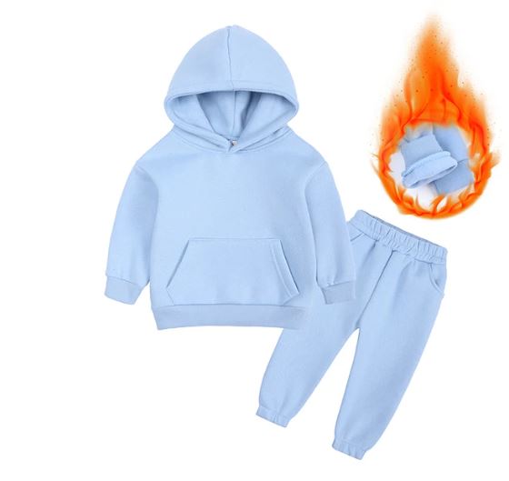 Thick hooded Tracksuit with front pocket detail