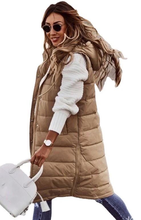 Long Gilet with Hood