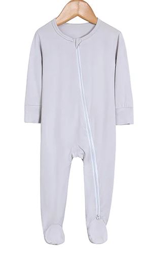 Bamboo Babygrow with feet