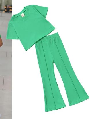 Kids Tales Ribbed Flare Lounge Set