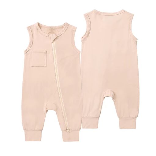 Bamboo Romper with Pocket Detail