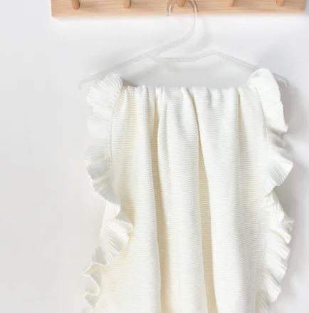 Frill Knitted Baby Blanket