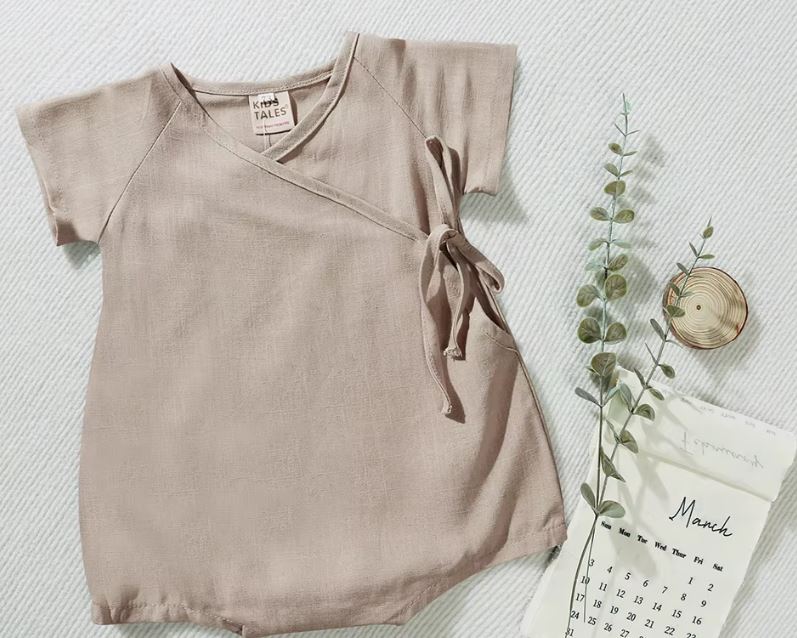 Kids Tales Linen Romper