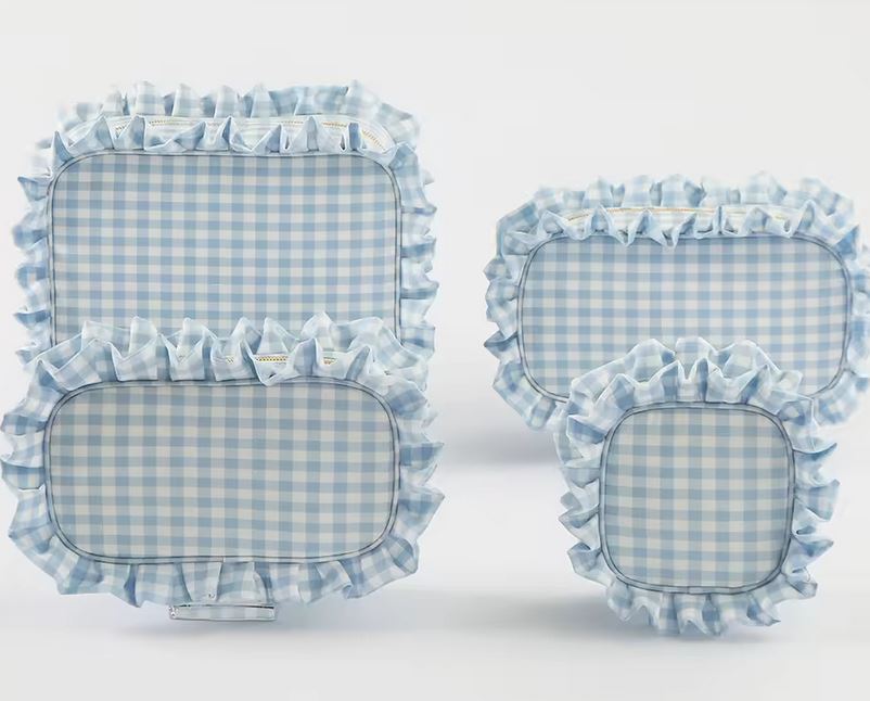 Ruffle Cosmetic Bags