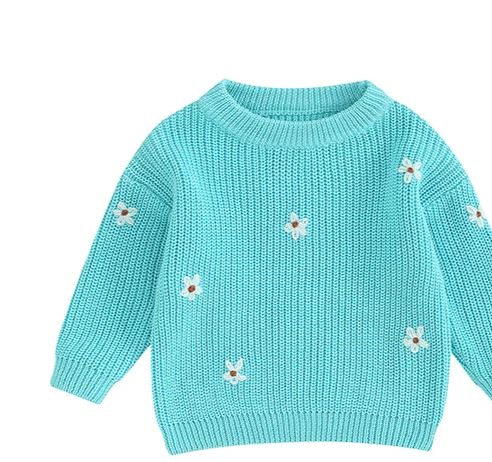 Flower Knitted Jumper