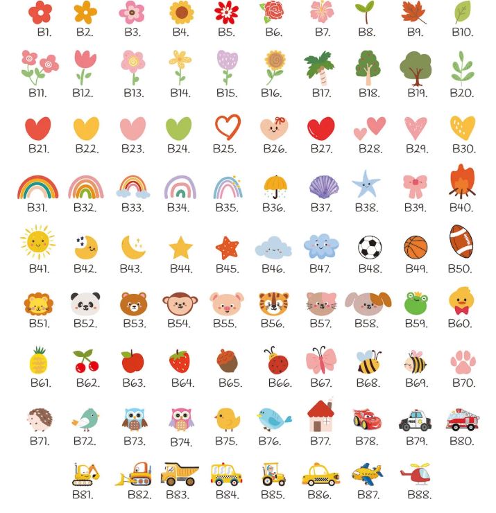 Iron On Name label - 96 labels