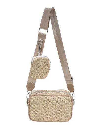 Crossover Straw Bag