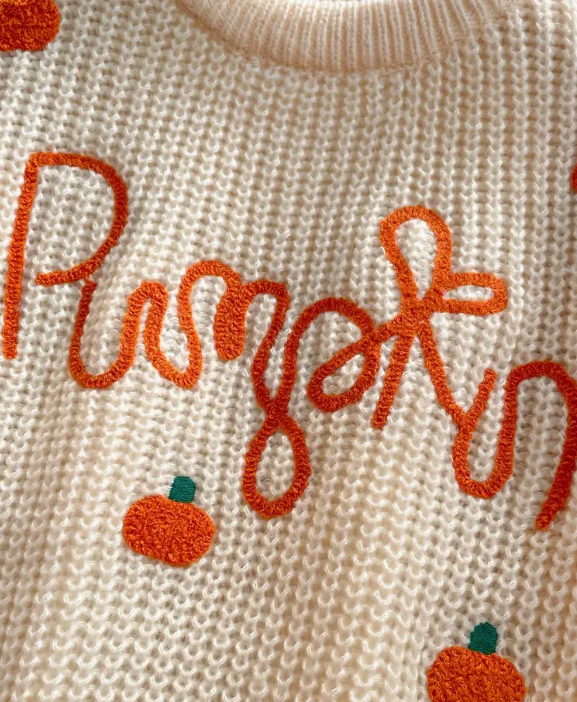 Pumpkin Knitted Jumper