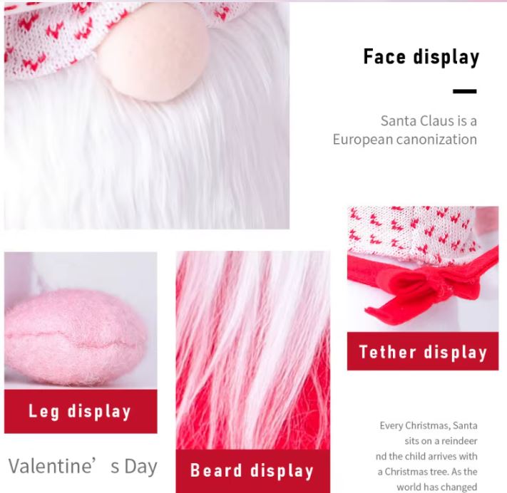 Valentines Day Faceless Gnome