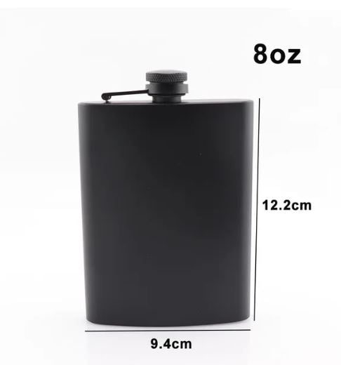 Black Hip Flask