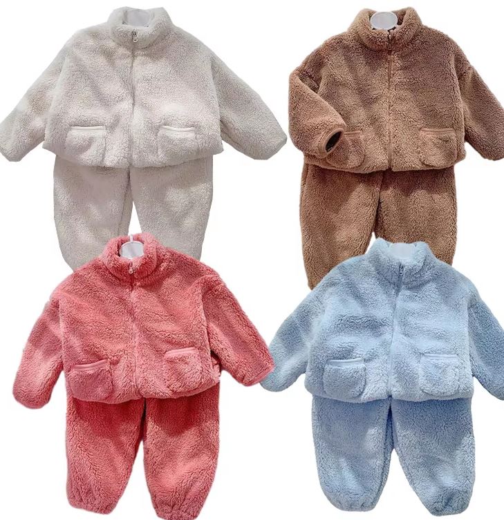 Zip Up Fluffy Set