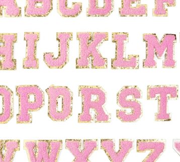 Iron On Chenille Alphabet