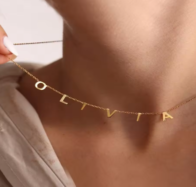 Personalise Letter Name Chain