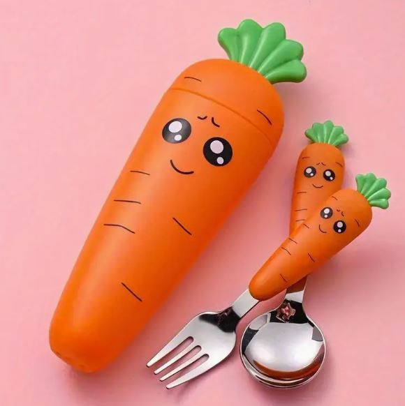 Carrot Cutlery Set
