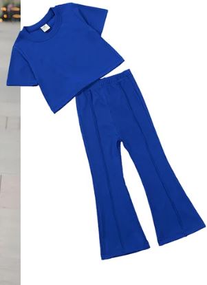 Kids Tales Ribbed Flare Lounge Set