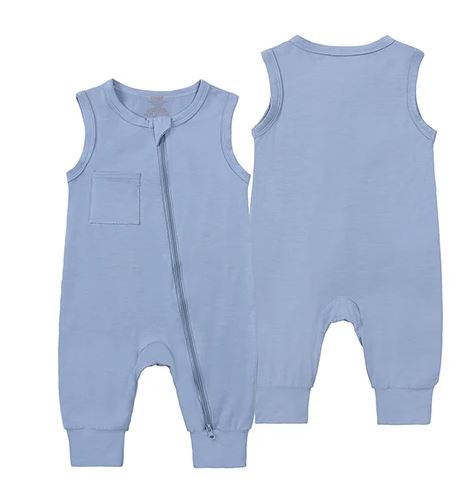 Bamboo Romper with Pocket Detail