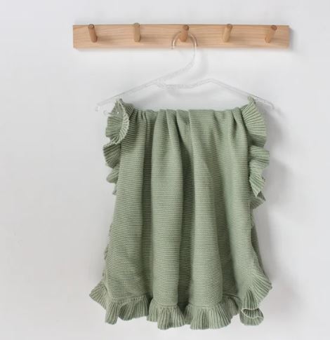 Frill Knitted Baby Blanket
