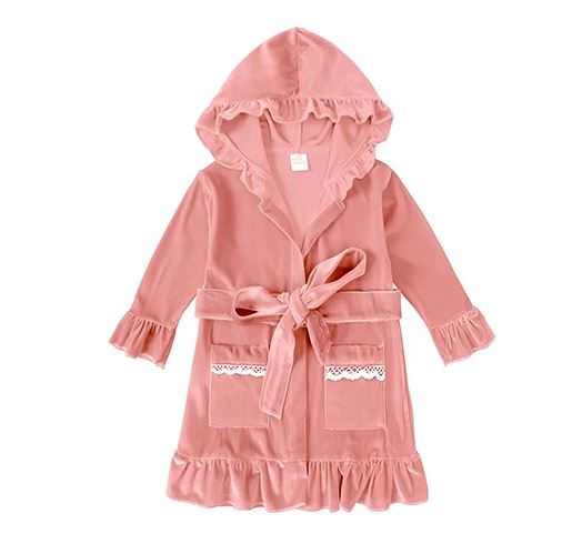 Velvet Girls Robe