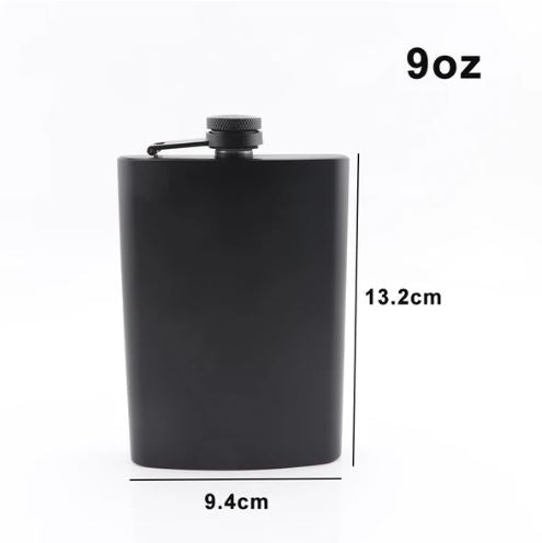 Black Hip Flask