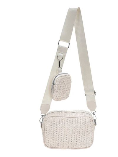 Crossover Straw Bag