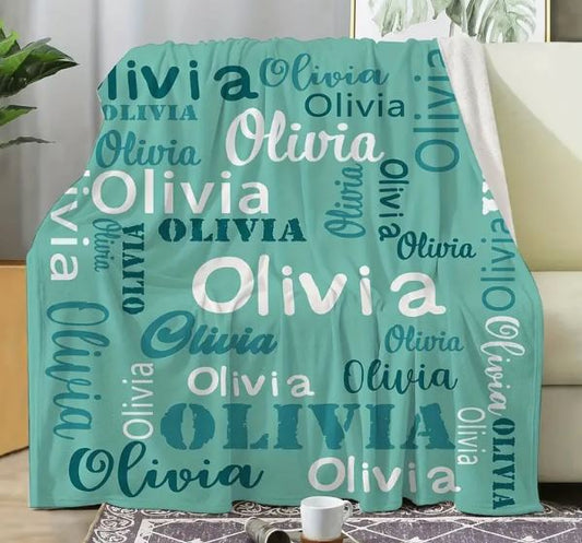 Style 4 Name Blanket