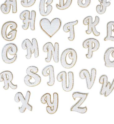 Iron On Chenille Alphabet 7cm