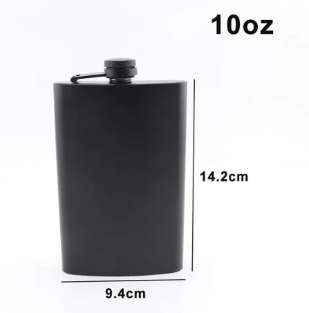 Black Hip Flask