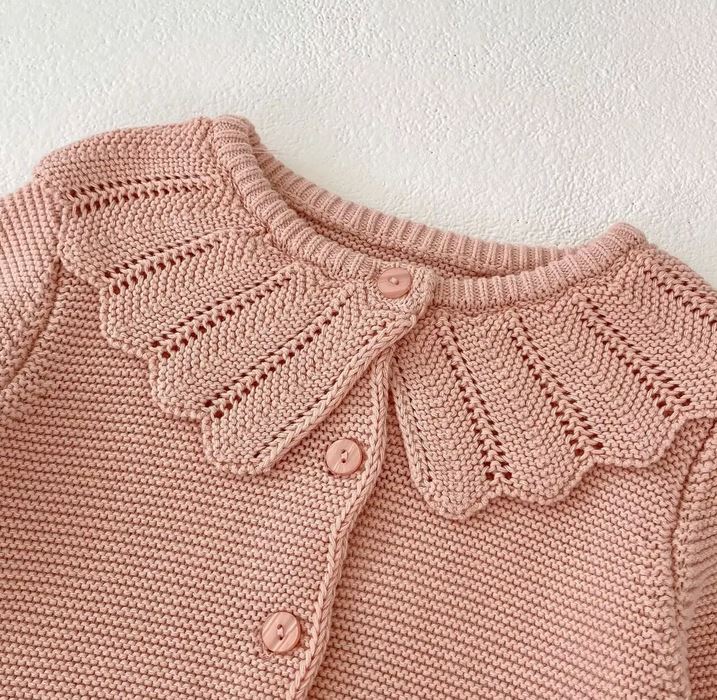 Pink Knitted Cardigan