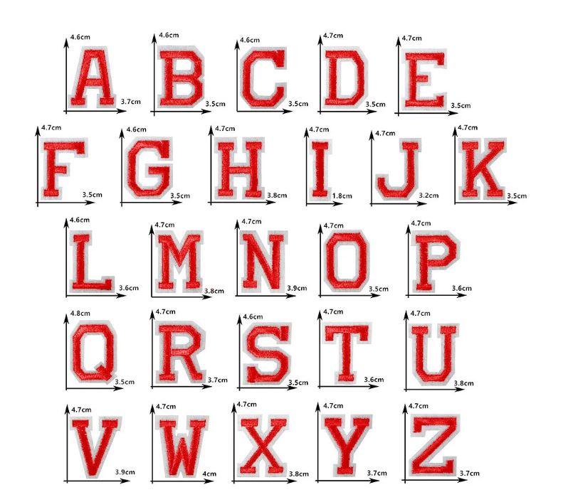 Iron On Alphabet