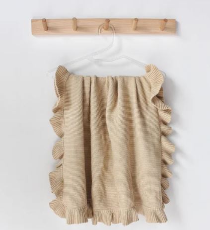 Frill Knitted Baby Blanket