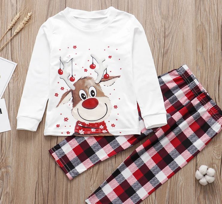 Reindeer/Tartan Christmas Pyjamas