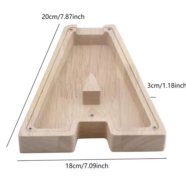 Wooden Alphabet Money Box