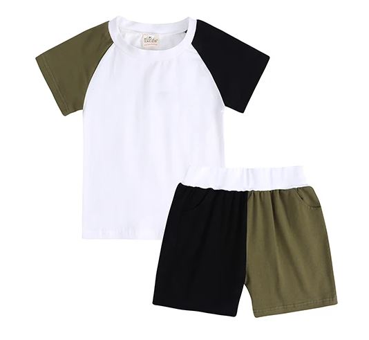 Kids Tales Contrast Short Set