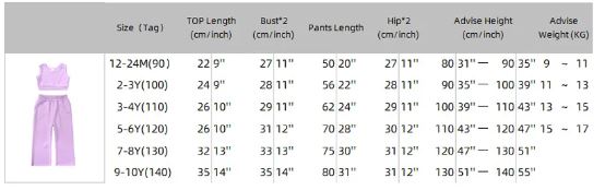 Kids Tales Crop Top and Loose Pants Set