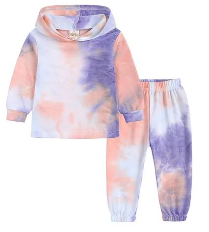 Kids Tales Hooded Tie Dye Lounge Sets