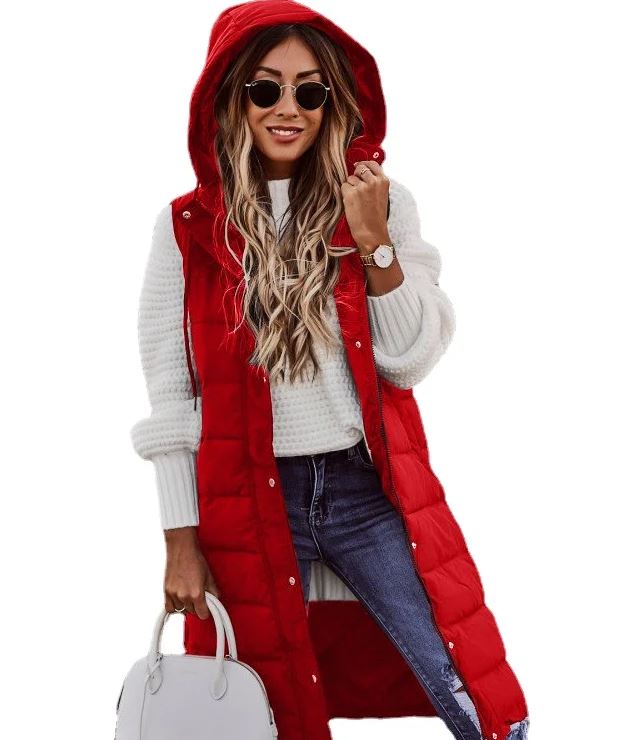 Long Gilet with Hood