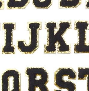 Iron On Chenille Alphabet