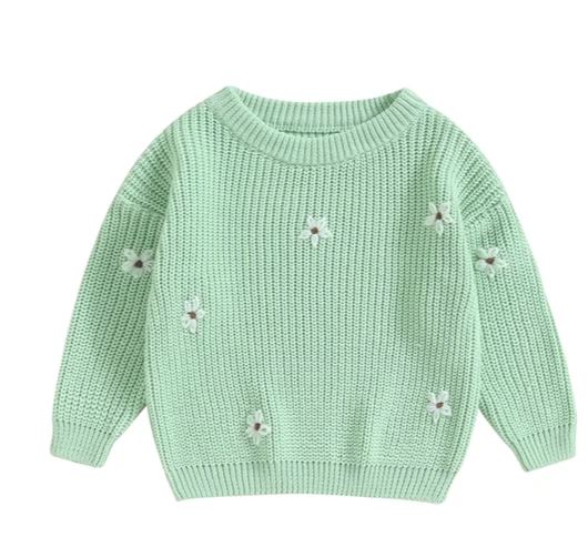 Flower Knitted Jumper